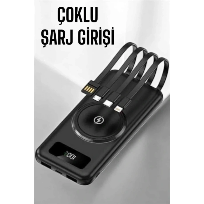 BFS 10.000 Mah Powerbank 4 Portlu Hızlı Şarj Dijital Göstergeli