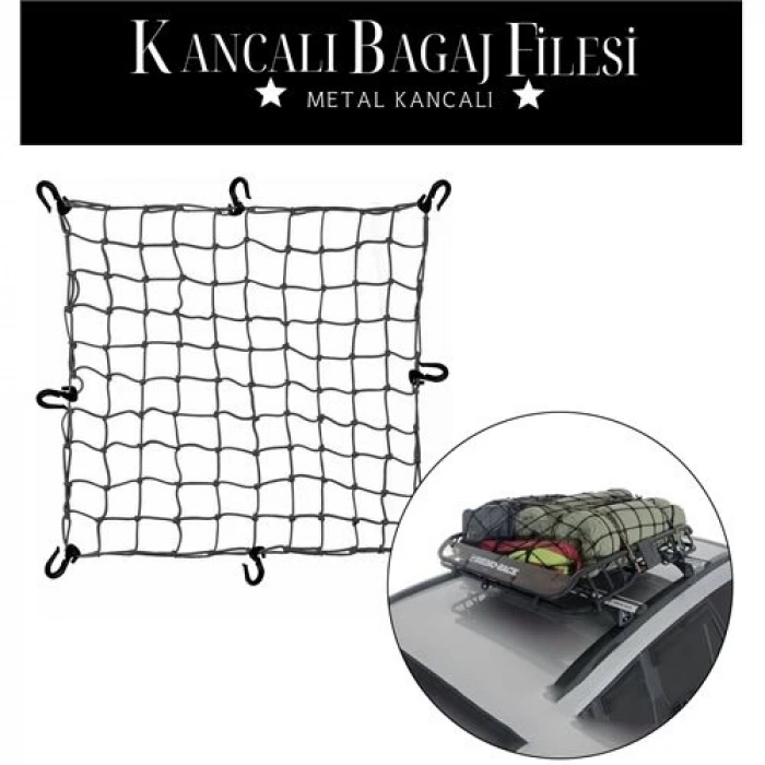 BFS  12 Kancalı 150 cmx190cm Bagaj Filesi