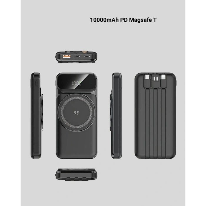 BFS 15W Kablosuz Hızlı Şarjlı 10000 mAh Powerbank – Taşınabilir, LED Göstergeli