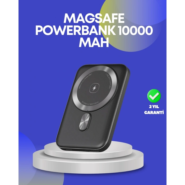 Mey İthalat® 22.5W Hızlı Şarj Destekli Manyetik Powerbank Kompakt Tasarım