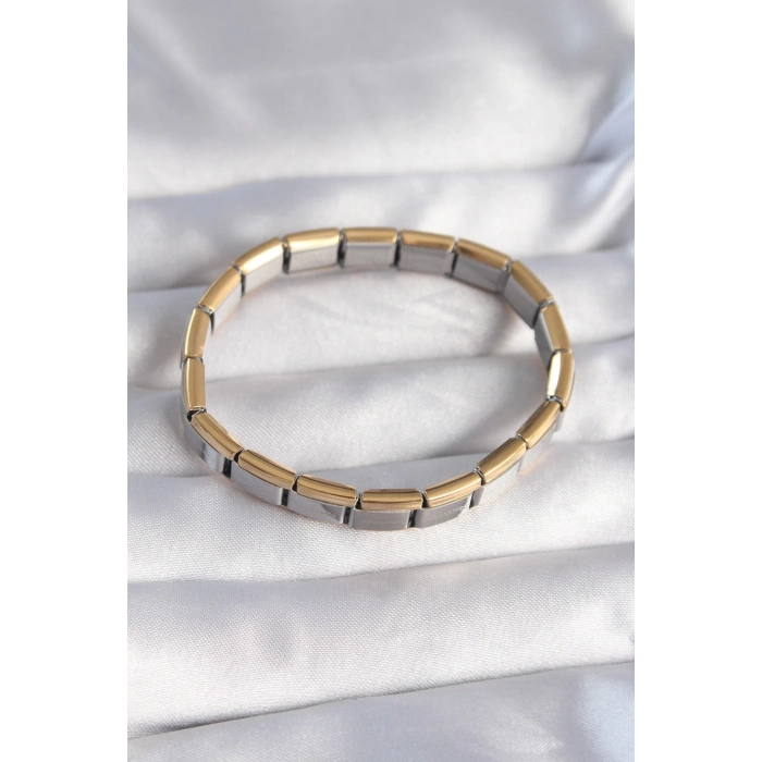 Mey İthalat® 316L Çelik Çift Renk Yazılı Nomination Bileklik