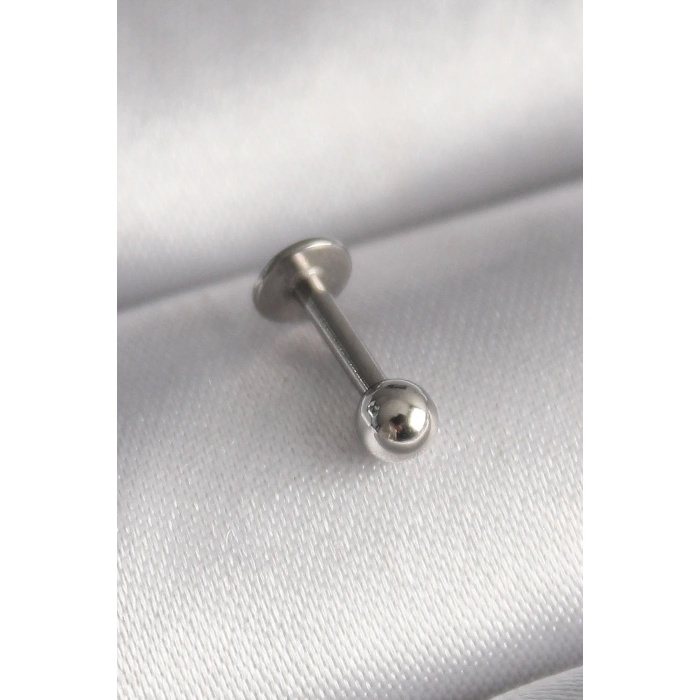 BFS 316L Çelik Gümüş Renk Topçuk Piercing