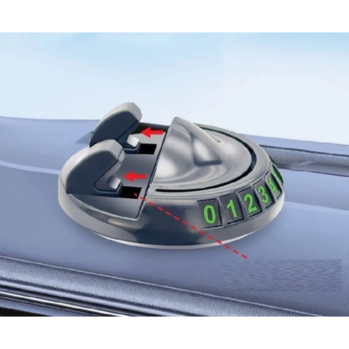 BFS  360° Dönebilen Yapışkanlı Numaratörlü Araç Telefon Tutucu