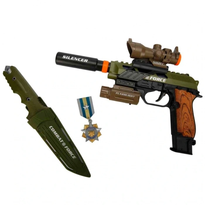 BFS  4308 Sesli ve Işıklı Silah Seti -Sunman