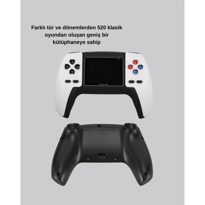 BFS 520 Klasik Oyunlu P5™ ControllerView Retro Konsol – Şarjlı, AV Giriş Destekli, Ergonomik Tasarım