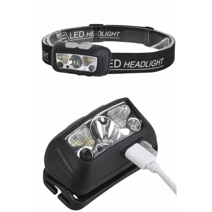 BFS Ayarlanabilir Kafa Lambası Type-C Şarjlı Kompakt Kamp Lambası