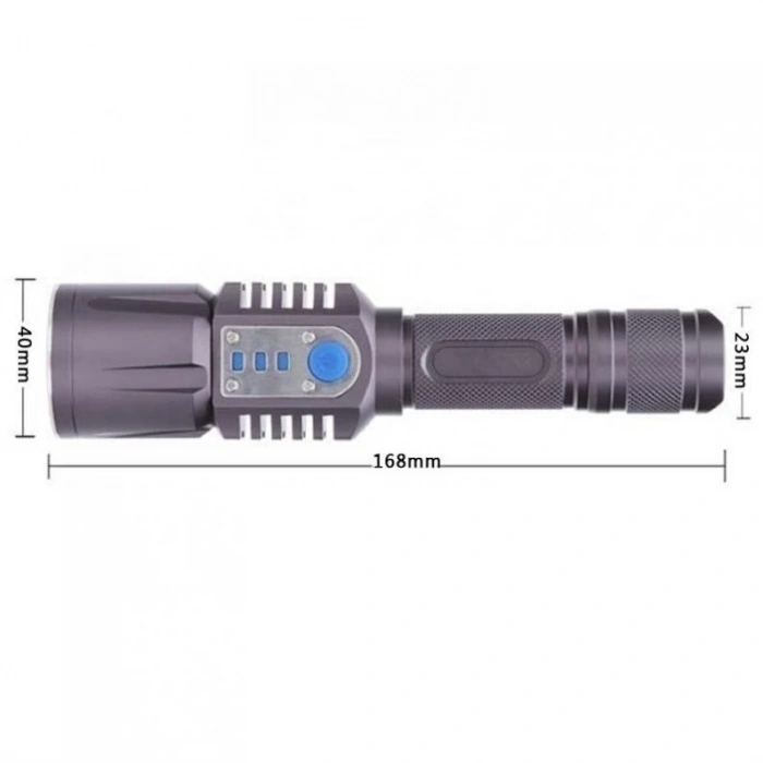 BFS Baretta Brs18 Oto Şarjlı T6 Led 3000 Lümen El Feneri