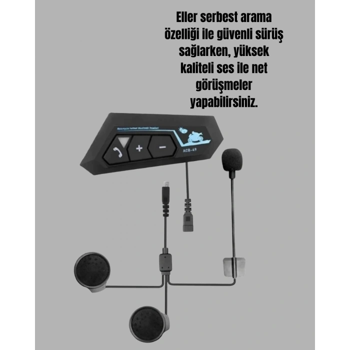 BFS Bluetooth 5.0 EDR Kask Kulaklık Yüksek Ses Kalitesi ve Gürültü Önleme