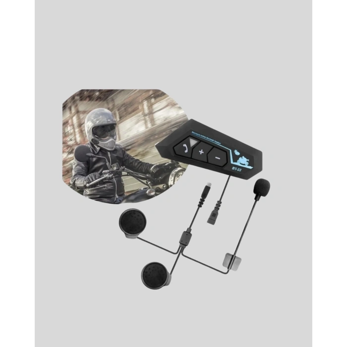 BFS BT22 Kask Bluetooth Kulaklık 5.0 – Suya Dayanıklı, Gürültü Önleyici, Uzun Pil Ömürlü