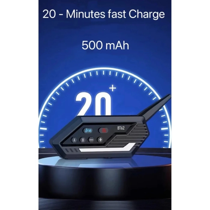 BFS Bt62 Motosiklet Kask Kulaklığı Bluetooth Intercom 2 Intercom Bağlantılı