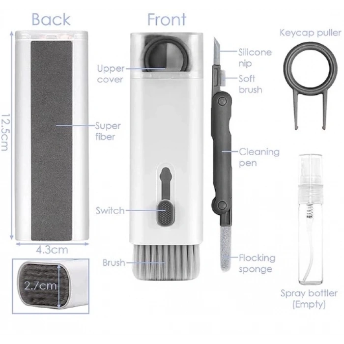 BFS  Çok Fonksiyonlu 7 Parça Airpods Klavye Ekran Kulaklık Temizleme Kiti