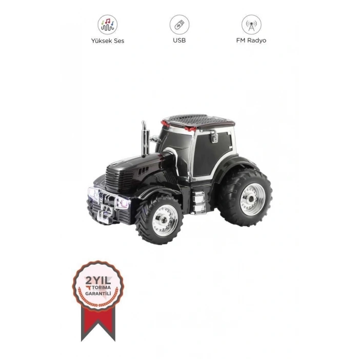 BFS D42 Siyah Traktör Tasarım Usb/fm Radyo Bluetooth Hoparlör Speaker