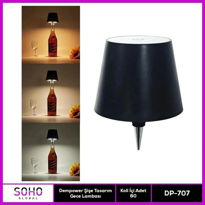 BFS Dempower Şişe Tasarımlı Gece Lambası