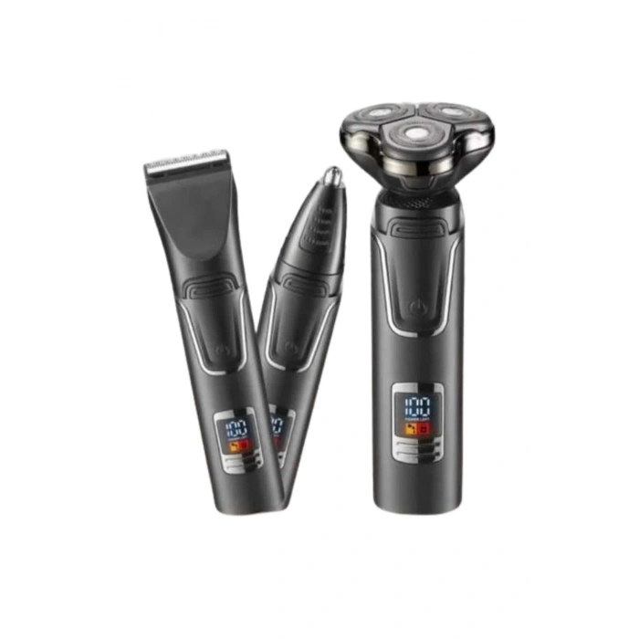 BFS Dijital Göstergeli 3 Başlıklı Tıraş Makinesi Islak Kuru Lazer Öncesi Günlük