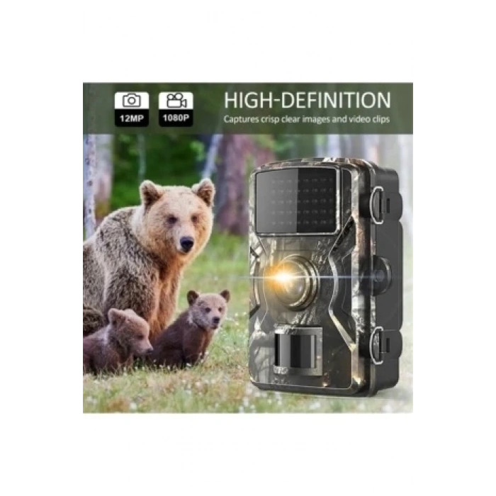 BFS Fotokapan Kamera 12mp 1080p Doğa Ve Outdoor Gece Görüşlü Kamera Su Geçirmez