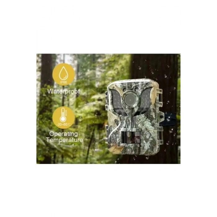 BFS Fotokapan Kamera 16mp Full Hd 1080p Gece Görüşlü 2 Inç Lcd Ekran Su Geçirmez