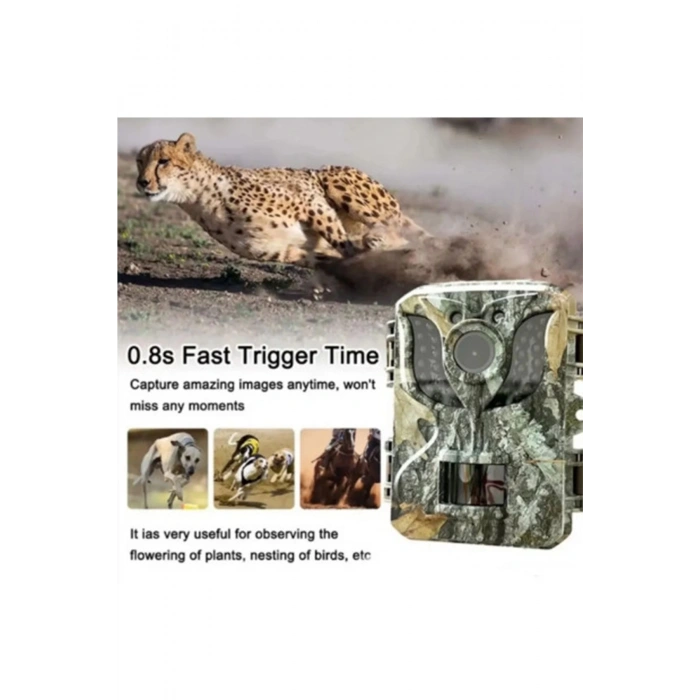 BFS Fotokapan Kamera 16mp Full Hd 1080p Gece Görüşlü 2 Inç Lcd Ekran Su Geçirmez