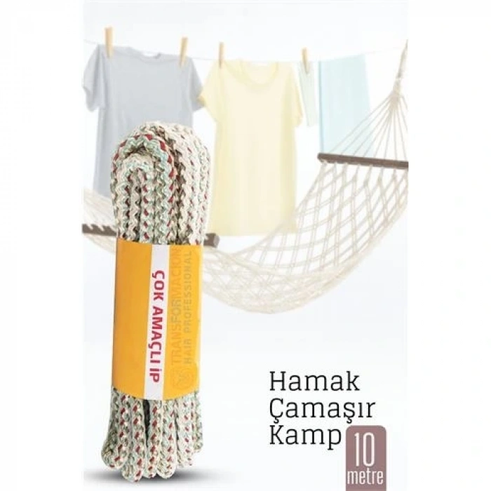 BFS Hamak İpi - Çok Amaçlı Kalın İp - Çamaşır İpi 10 Metre