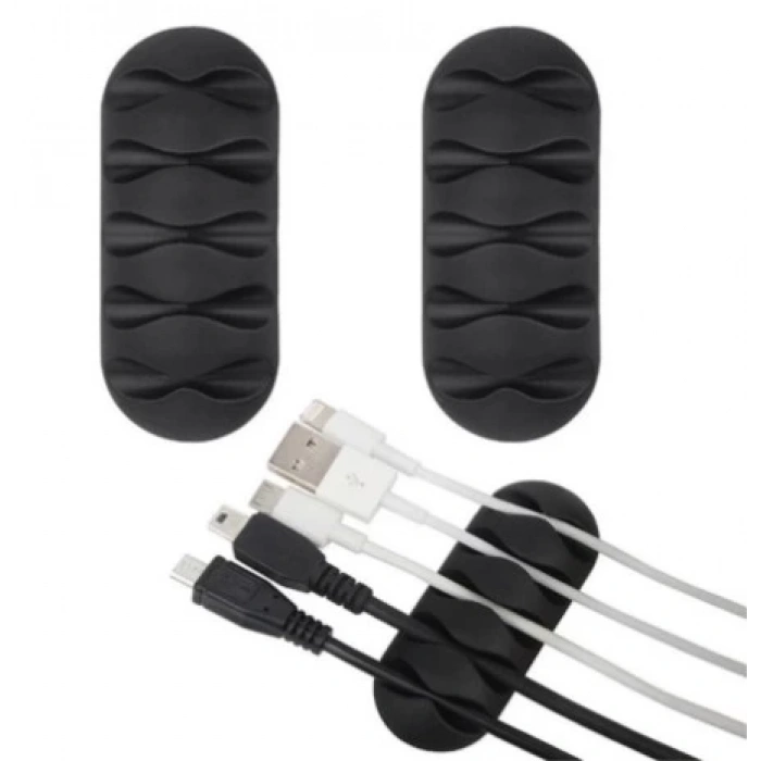 BFS  Kablo Tutucu 5 Kanallı 3lü Siyah