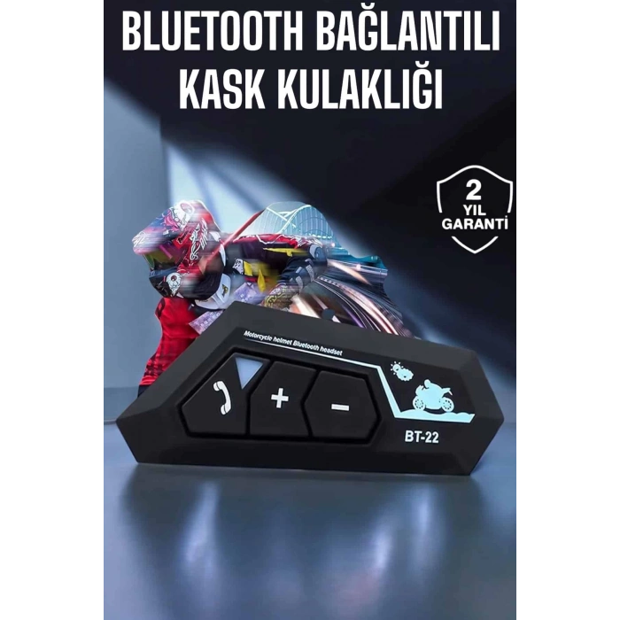 BFS Kask Kulaklık Bluetooth Motosiklet Kulaklık Intercom Su Geçirmez