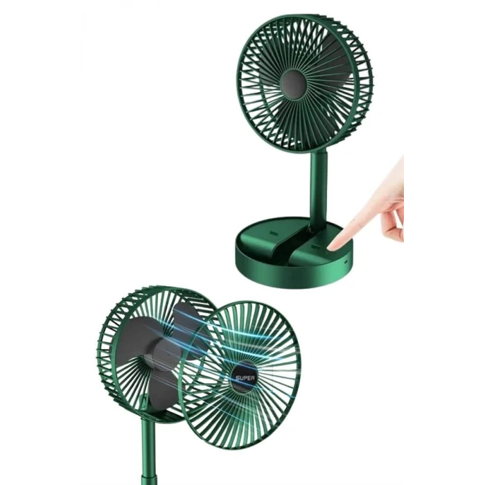 BFS Katlanabilir Teleskopik Şarjlı Fan Masaüstü Soğutucu Vantilatör
