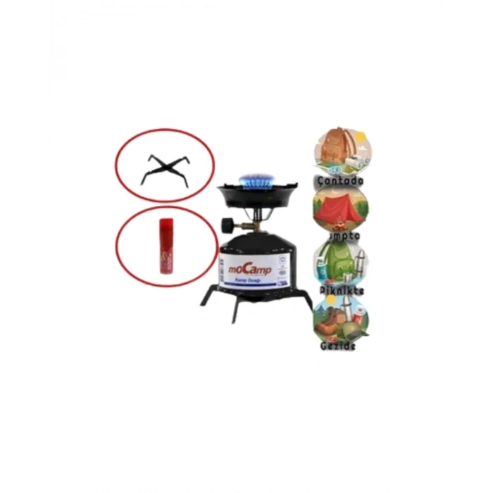 BFS Kolay Ayarlanabilir Alevli ve Güvenli Metal Kamp Ocağı