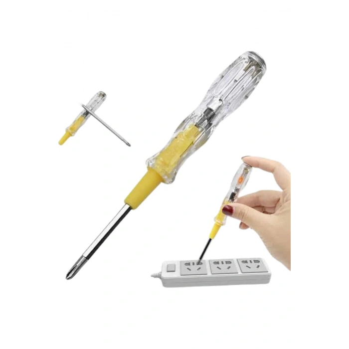 BFS Kontrol Kalemi Çift Başlıklı Şeffaf Elektrik Testi Değişken Uçlu