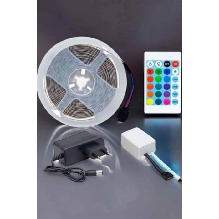 BFS Led Işık 5 Metre Şerit Led RGB Işıklı