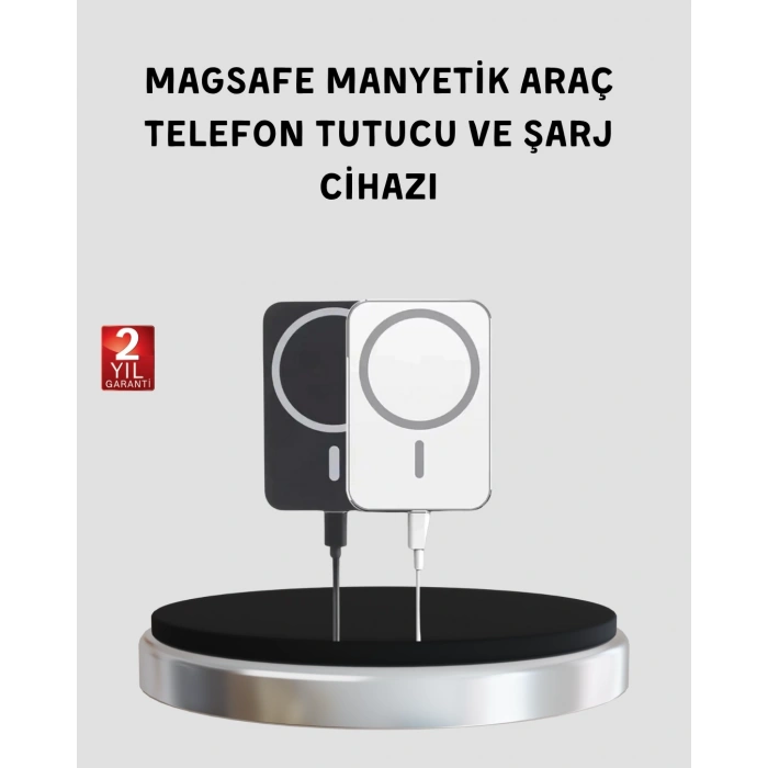 BFS MagSafe Uyumlu Kablosuz Powerbank – Güçlü Mıknatıs, Hızlı Şarj, Kompakt Tasarım