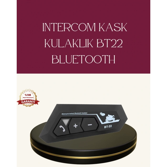 BFS Motosiklet Sürüşleri İçin BT22 Kask Bluetooth Kulaklık Mikrofonlu