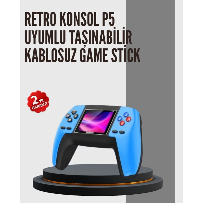 BFS Nostaljik Mini GamePad | 520 Hazır Oyun, Tak ve Oyna