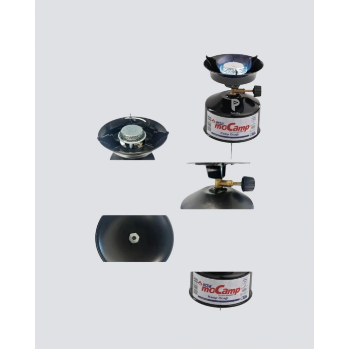 BFS Outdoor Kamp Ocağı Gazlı Taşınabilir Pişirme Seti Üç Ayaklı Denge Aparatlı