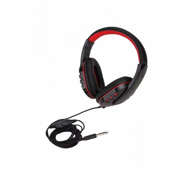 BFS Oyuncu Kulaklığı Kulak Üstü Kablolu Stereo Mikrofonlu Yumuşak Kulak Yastığı