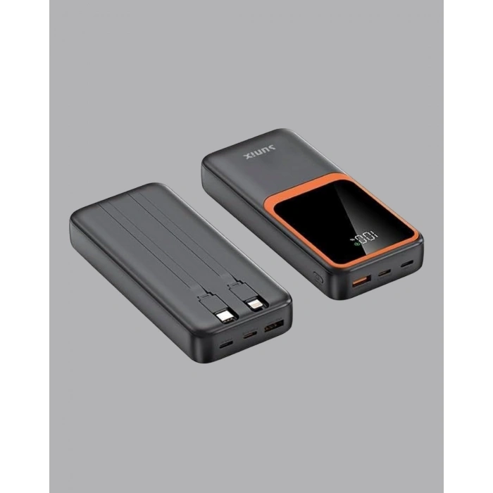 BFS Powerbank 20000 mAh Dijital Ekranlı ve Çok Kablolu Hızlı Şarj Cihazı