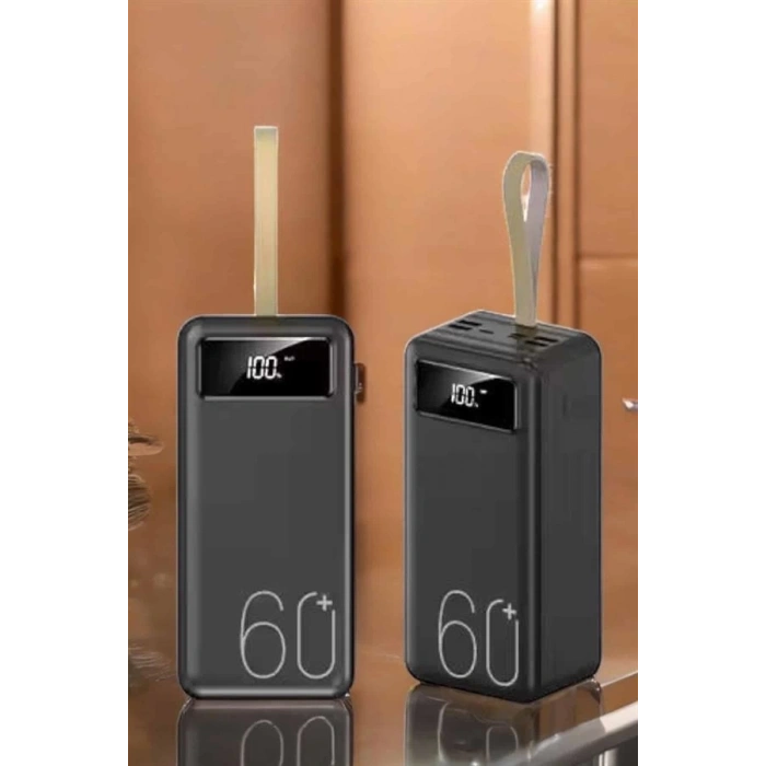 BFS Powerbank 60.000 Mah Hızlı Şarj 4 Çıkışlı Uzun Şarj Süreli Dijital Göstergeli