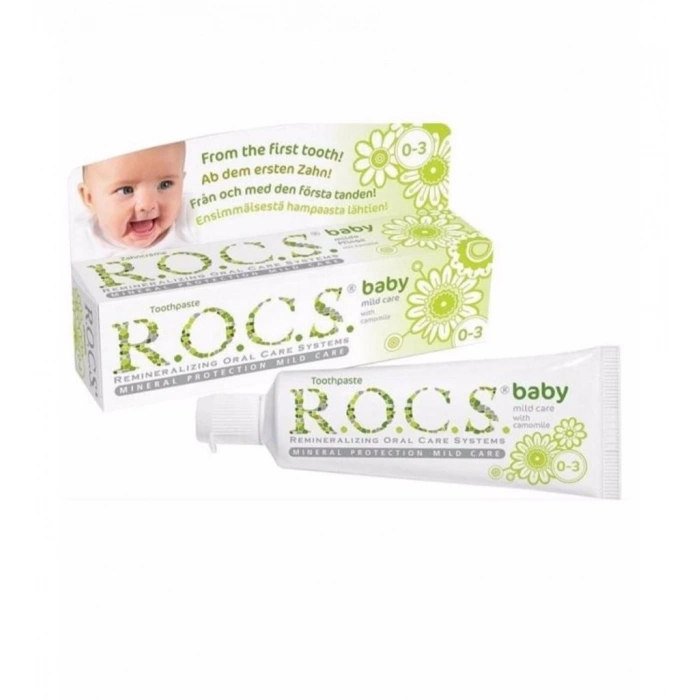 BFS   R.O.C.S.Baby Diş Macunu 0-3 Yaş 35 ml Papatya
