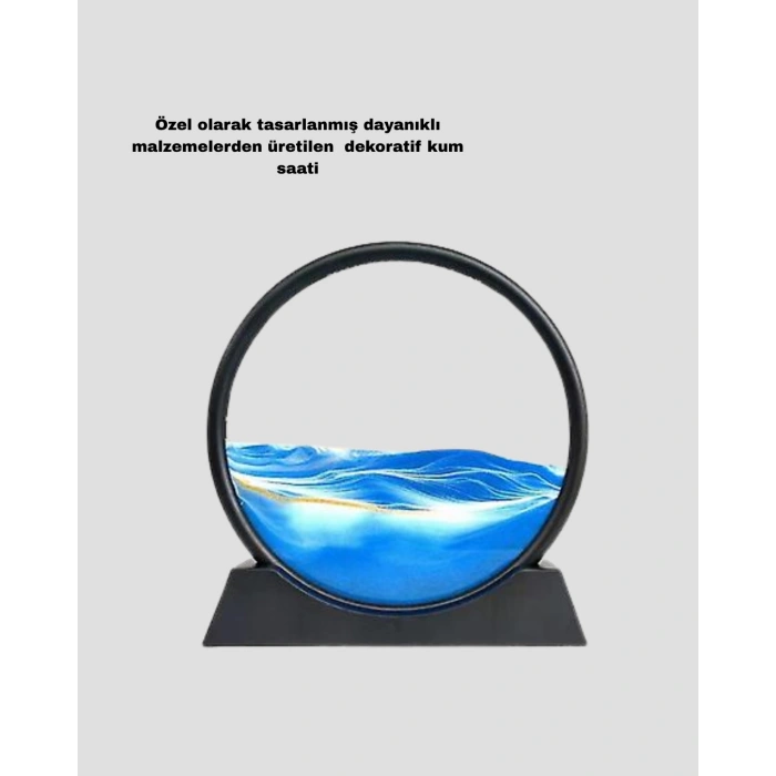 BFS Şeffaf Dekoratif Kum Saati – Dayanıklı Gövde, Minimalist Stil, Masa ve Vitrin Aksesuarı