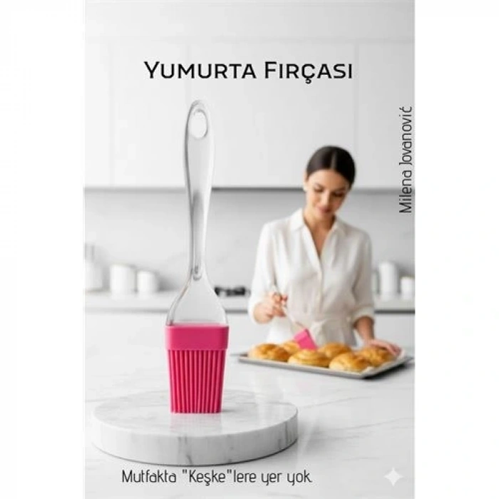 BFS Silikon Yumurta ve Yağlama Fırçası- Isıya Dayanıklı Kompakt Mutfak Yardımcısı