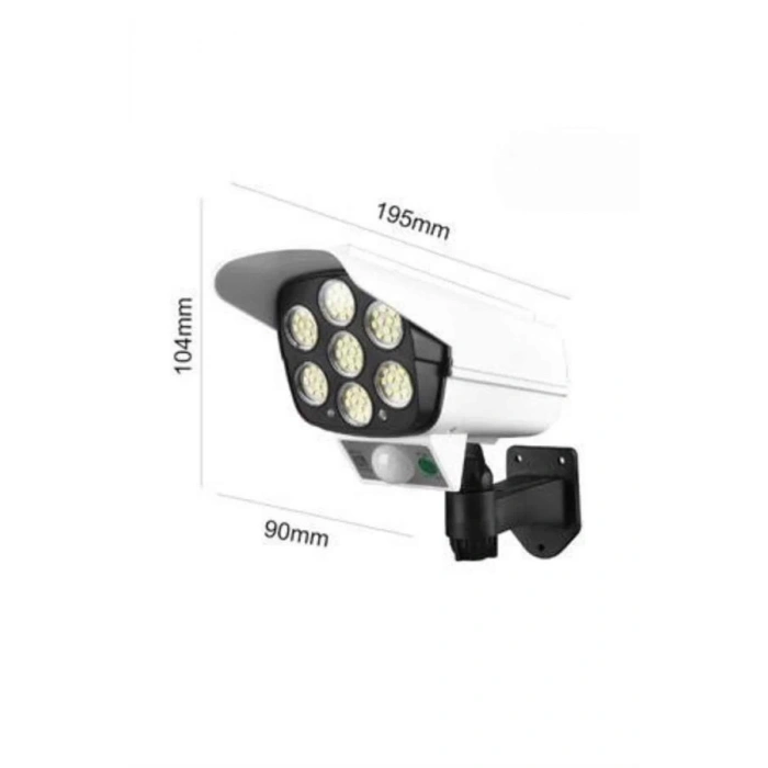 BFS Solar Lamba Kamera Görünümlü Duvar Lambası Dönebilen Bahçe Aydınlatması