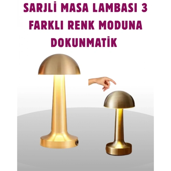 BFS Taşınabilir Dokunmatik LED Lamba – Sıcak & Soğuk Işık Ayarı