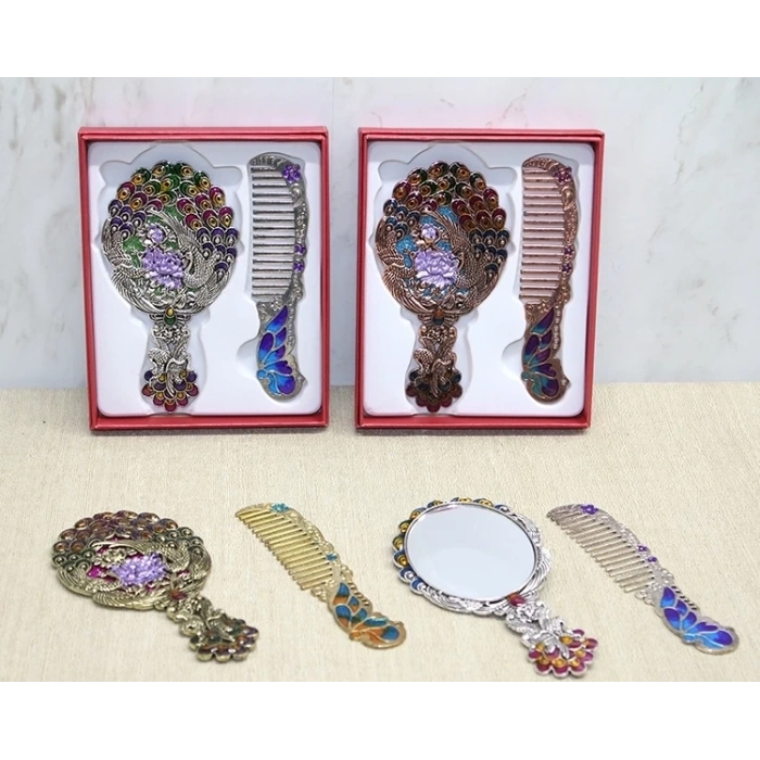 BFS Tavuskuşu Ayna Ve Tarak Seti Küçük Boy Alk4987