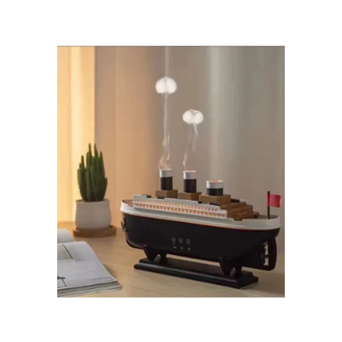 BFS Titanic Gemi Hava Nemlendirici Işıklı Fonksiyonlu Buhar Makinesi Kumandalı