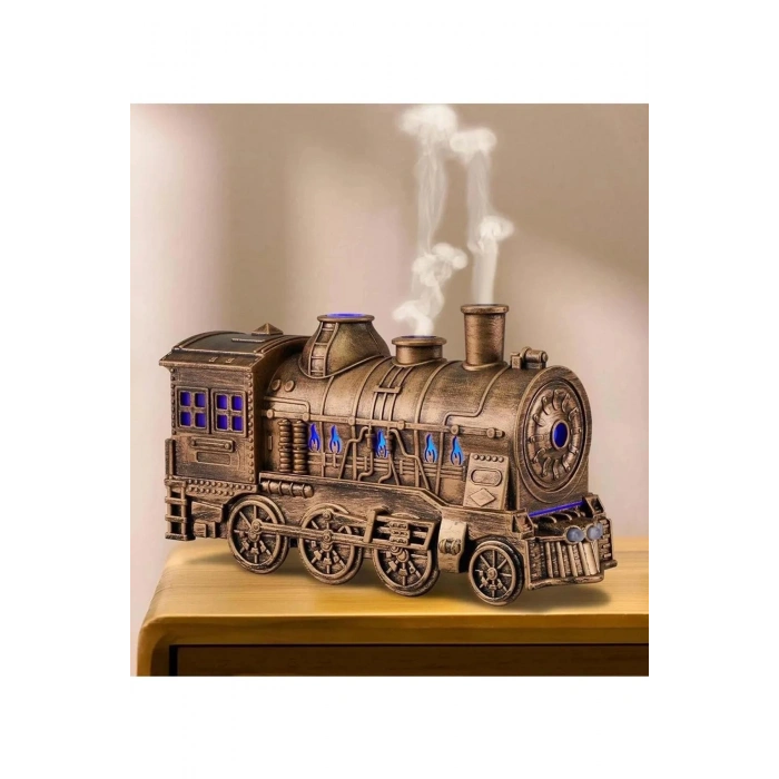 BFS Tren Şeklinde Buharlı Oda Hava Nemlendirici Işık Buhar Makinesi Kumandalı