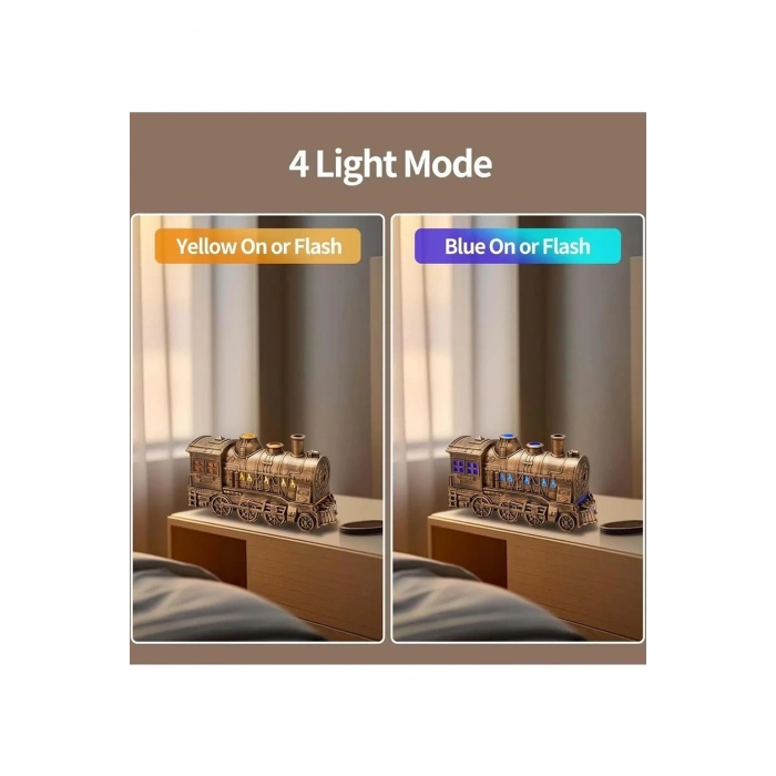 BFS Tren Şeklinde Buharlı Oda Hava Nemlendirici Işık Buhar Makinesi Kumandalı