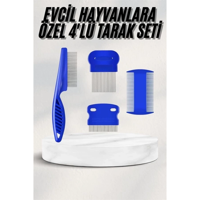 BFS Tüy Fırçası Bit Tarağı Seti Evcil Hayvan Tüy Toplayıcı Bit Pire Önleyici Tarak