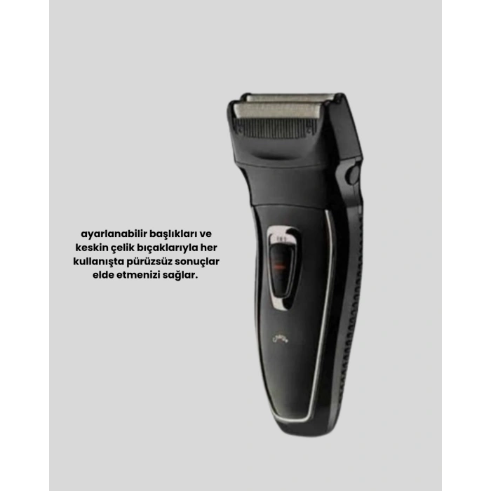 BFS Unisex Şarjlı Saç ve Sakal Kesme Makinesi – Sessiz Motor, 1–12 mm Ayarlanabilir Başlık