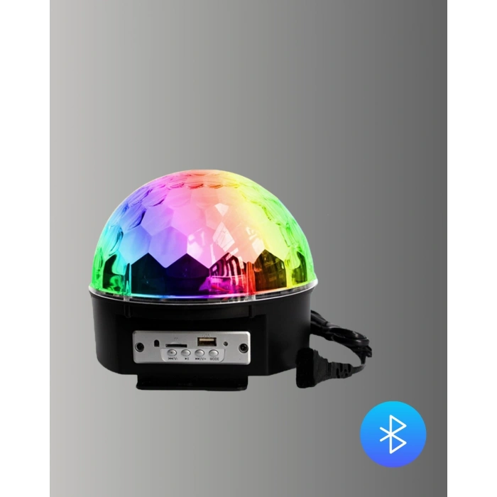 BFS Uzaktan Kumandalı RGB LED Disko Topu Bluetooth Hoparlörlü