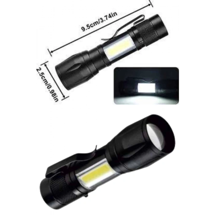 BFS Uzun Menzilli Şarjlı El Feneri Uzun Ömürlü Led Işık Lamba