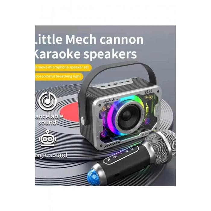 BFS Vtn-82 Taşınabilir Kablosuz Işıklı Bluetooth Hoparlör Ses Değiştirme Özellikli