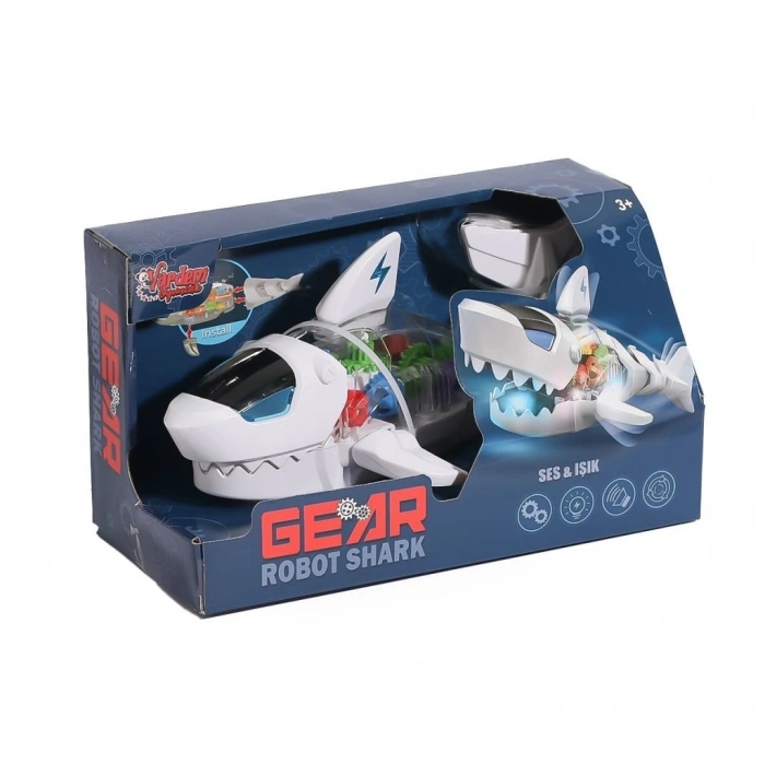 Mey İthalat® WK-S-2A Müzikli ve Işıklı Robot Köpek Balığı -Vardem